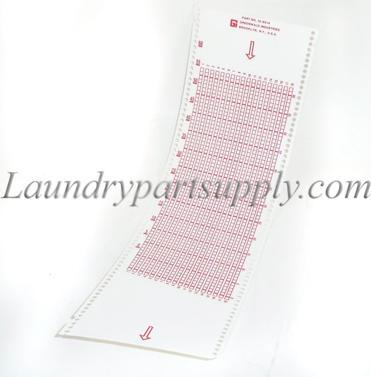 PROGRAM CARDS, 18 FINGER