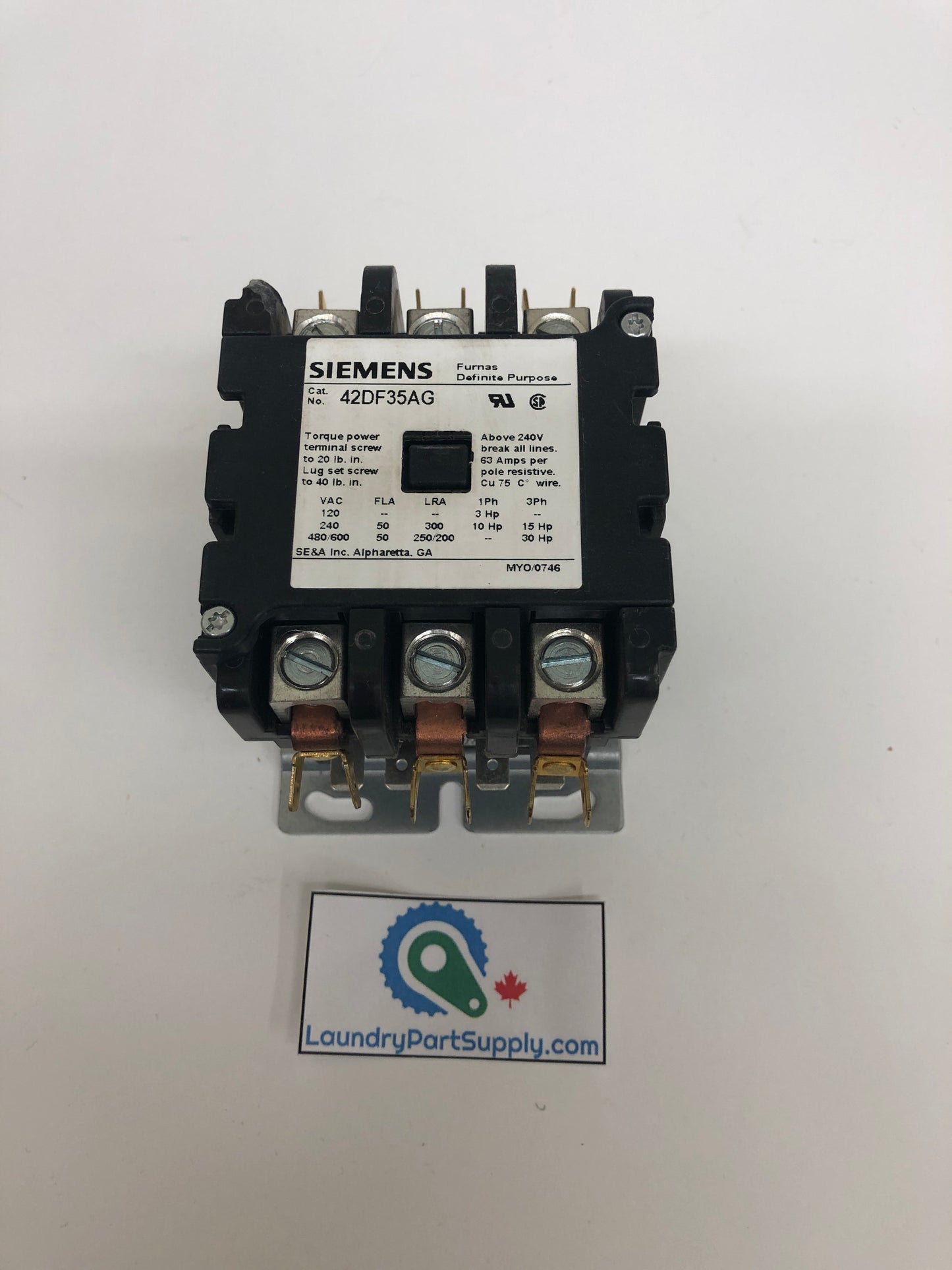 HEATER CONTACTOR  220v  TPST 62amp